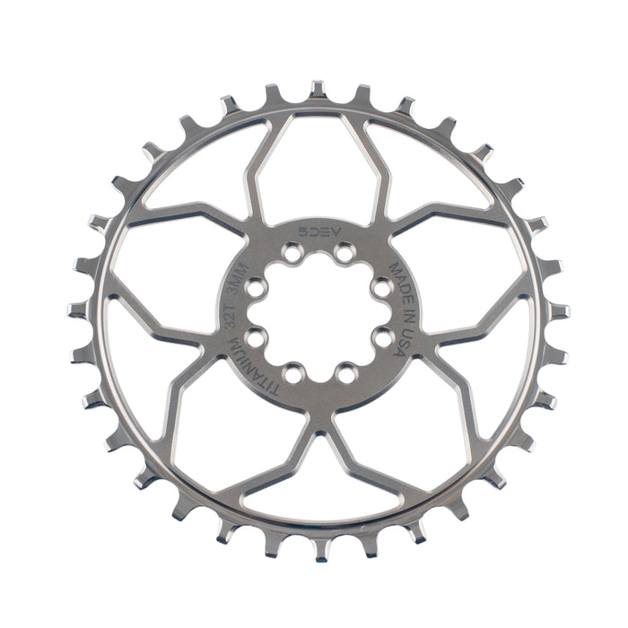8 Bolt Titanium Chainring - T-Type